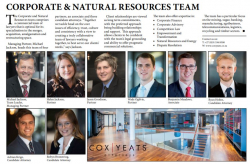 Corporate & Natural Resources team, Cox Yeats