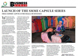 Launch of the SMME capsule series - Free expert advice for small businesses