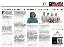 Portio Dlamini -  Transforming lives while cleaning excellently!