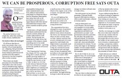 Tim Tyrrell - We Can Be Prosperous, Corruption Free Says OUTA