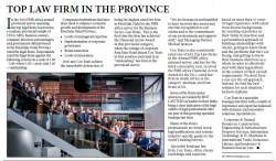 Top law firm in the province - Cox Yeats